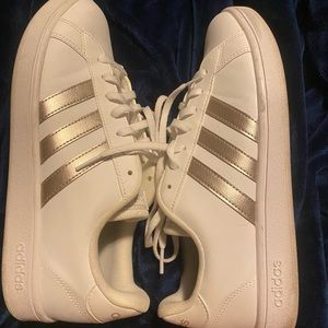 Gold Adiadas Shoes